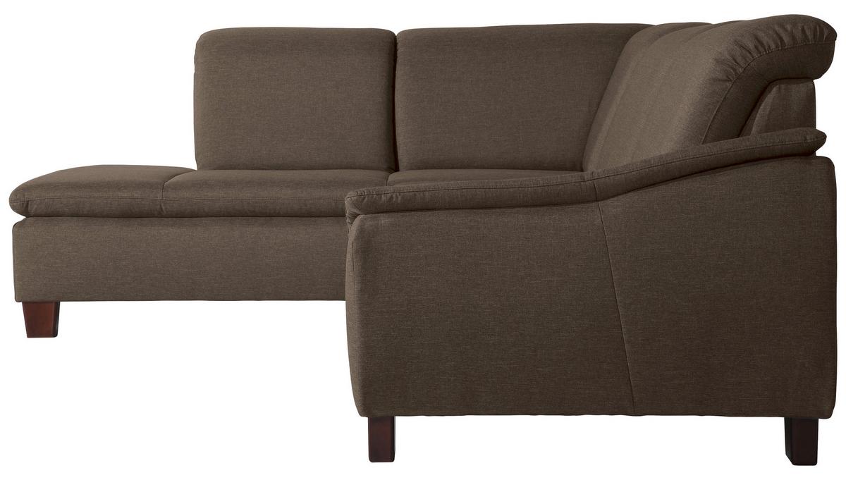 ECKSOFA AARON - Nussbaumfarben/Sahara, Design, Holz/Textil (187/247cm) - Max Winzer