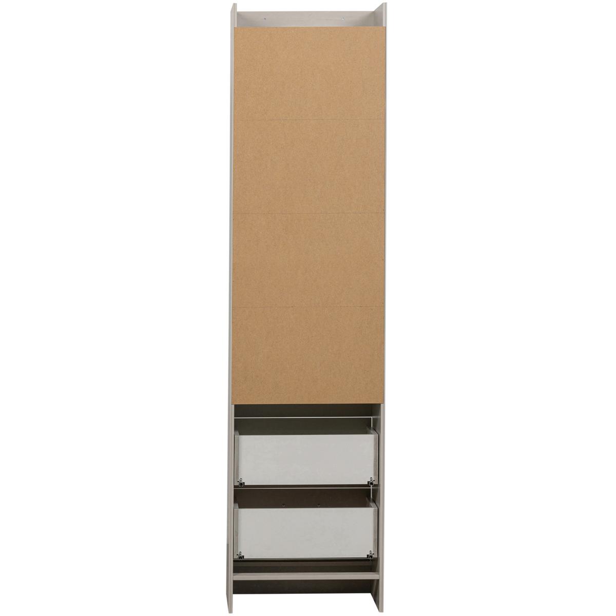 Mehrzweckschrank Bold Weiß - Weiß, Design, Holz (54/215/43cm) - Livetastic