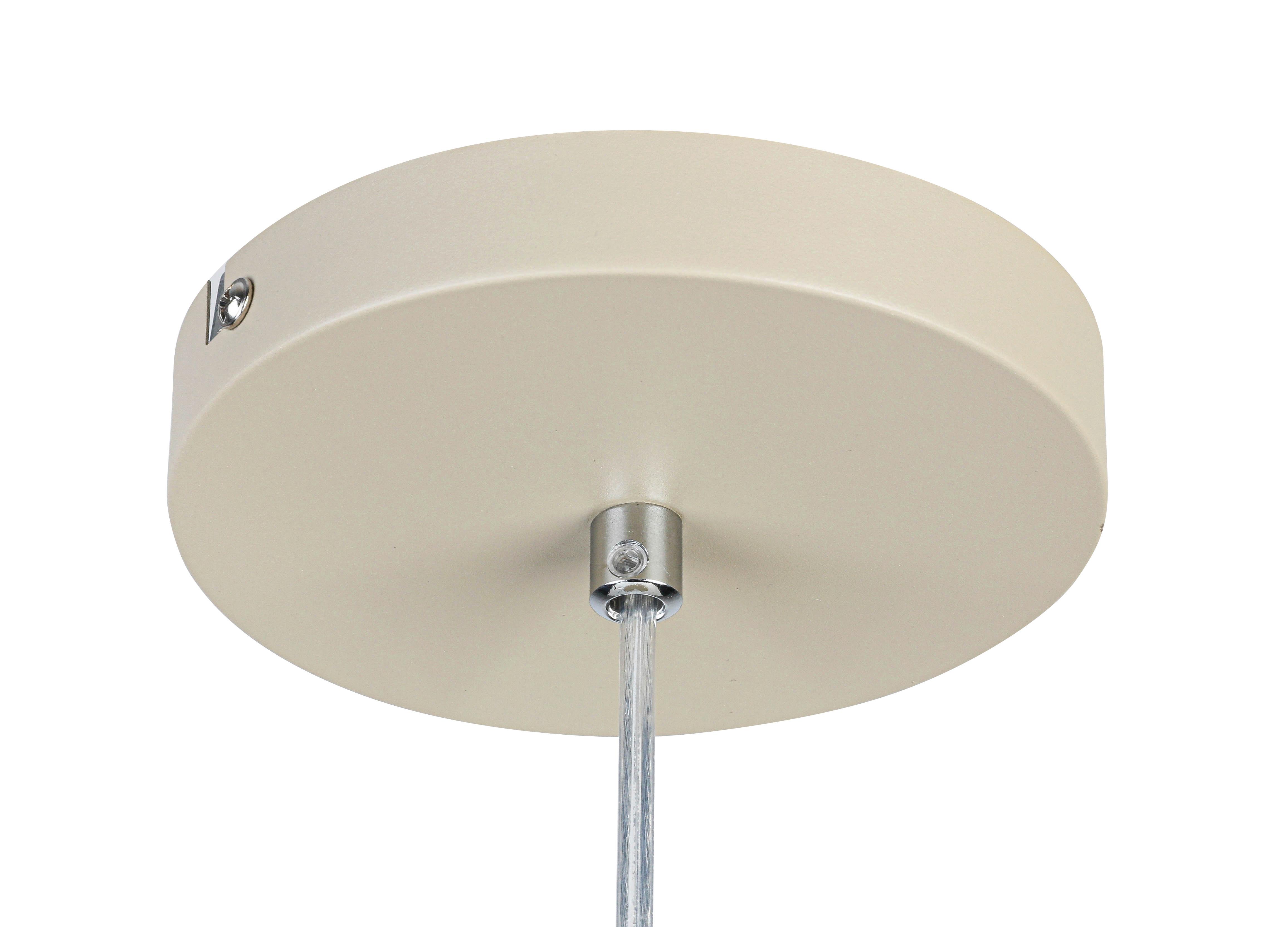 LED-HÄNGLAMPA MIKE - vit/sandfärgad, Modern, metall/plast (40/40/130cm) - Mömax