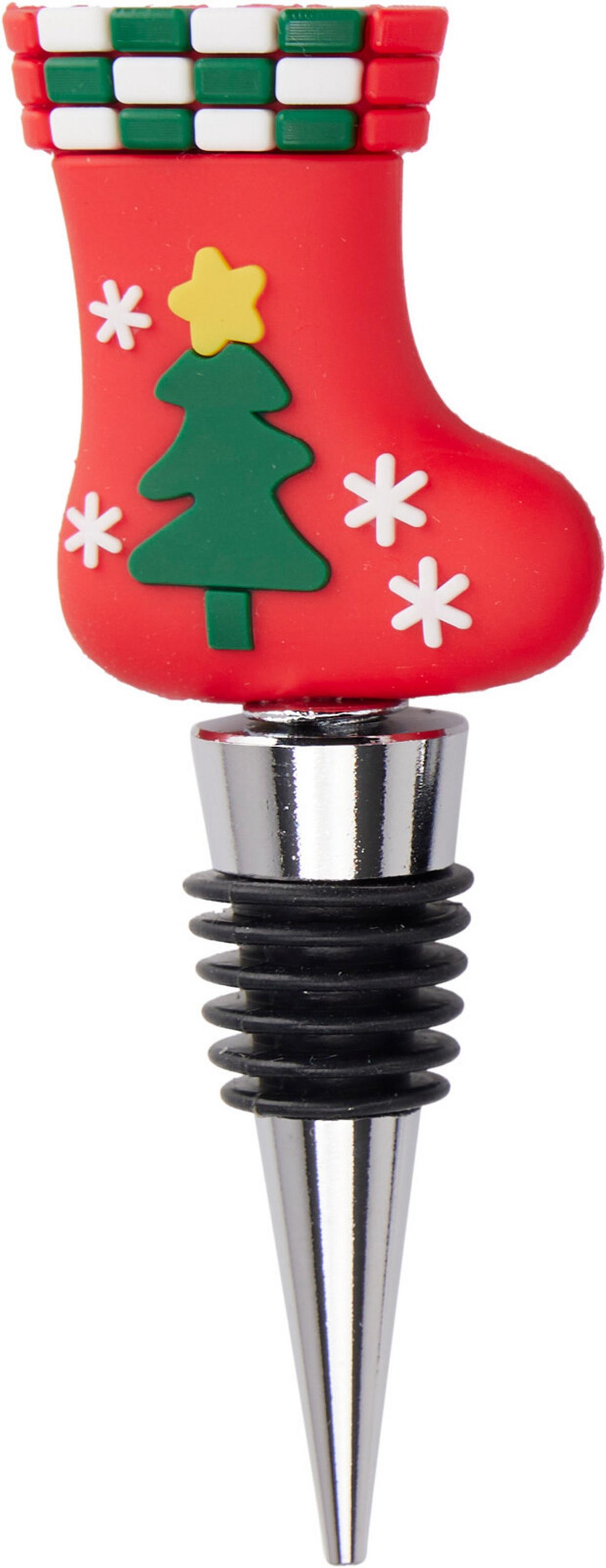 Čep Za Vino Tis The Season - višebojno, Basics, metal/plastika (12cm)