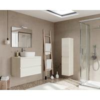 Bază pentru lavoar Easy - stejar Bianco/antracit, Modern, material pe bază de lemn (80/51/46cm)