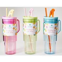 Szívószálas Pohár Meg - (9,8/26,3cm)