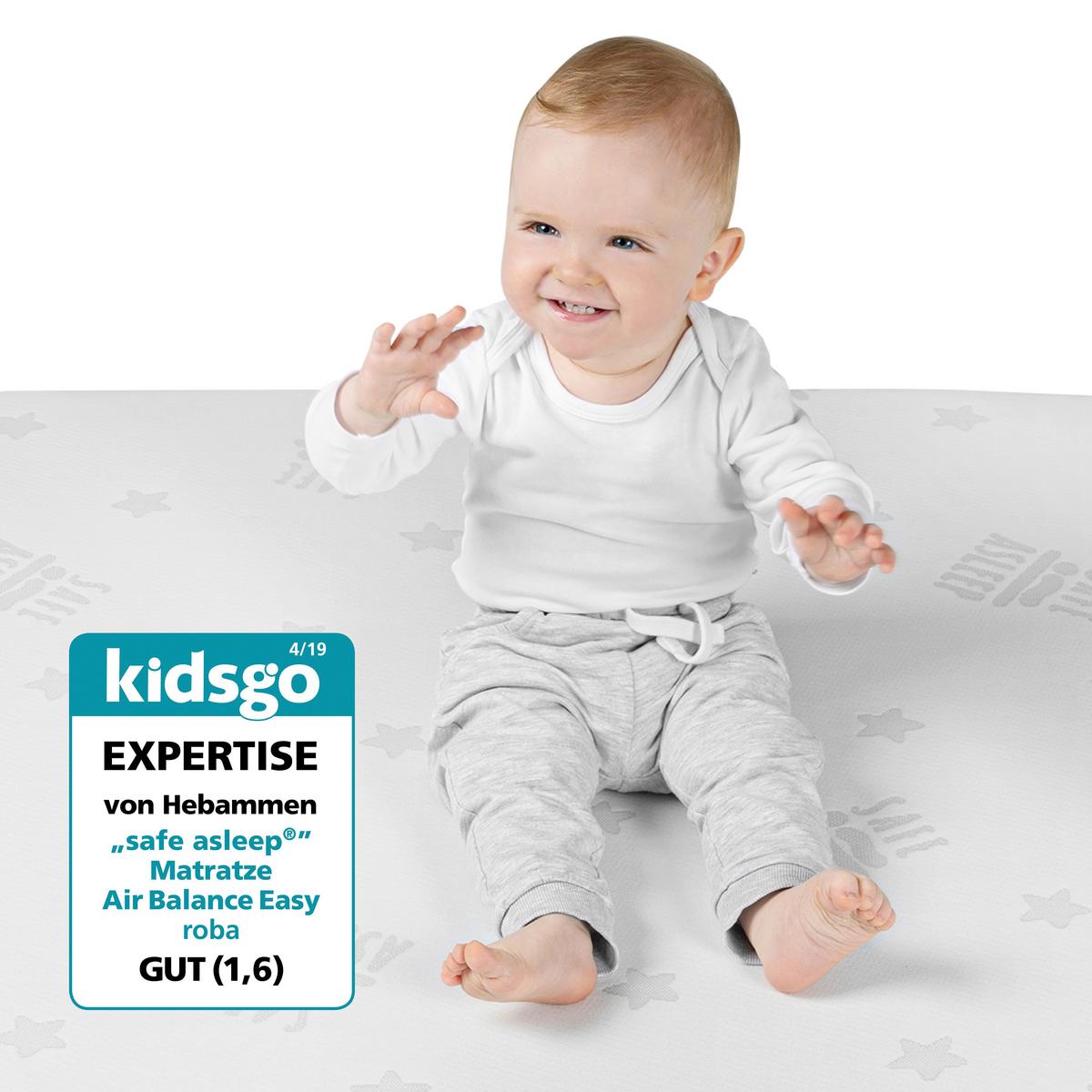 Kindermatratze Comfort Air Roll ca. 60x120cm - Weiß, Textil (60/120cm) - Based