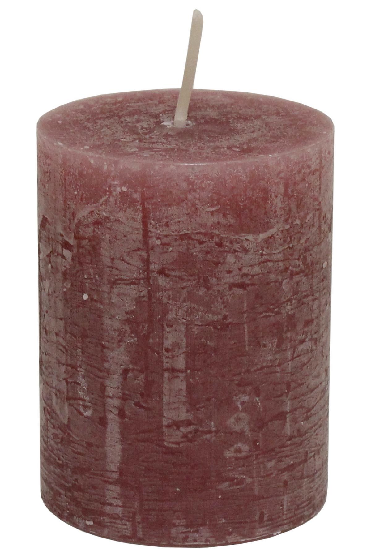 Stumpenkerze Lia in Rosa - Rosa, MODERN (6,8/9cm) - Premium Living