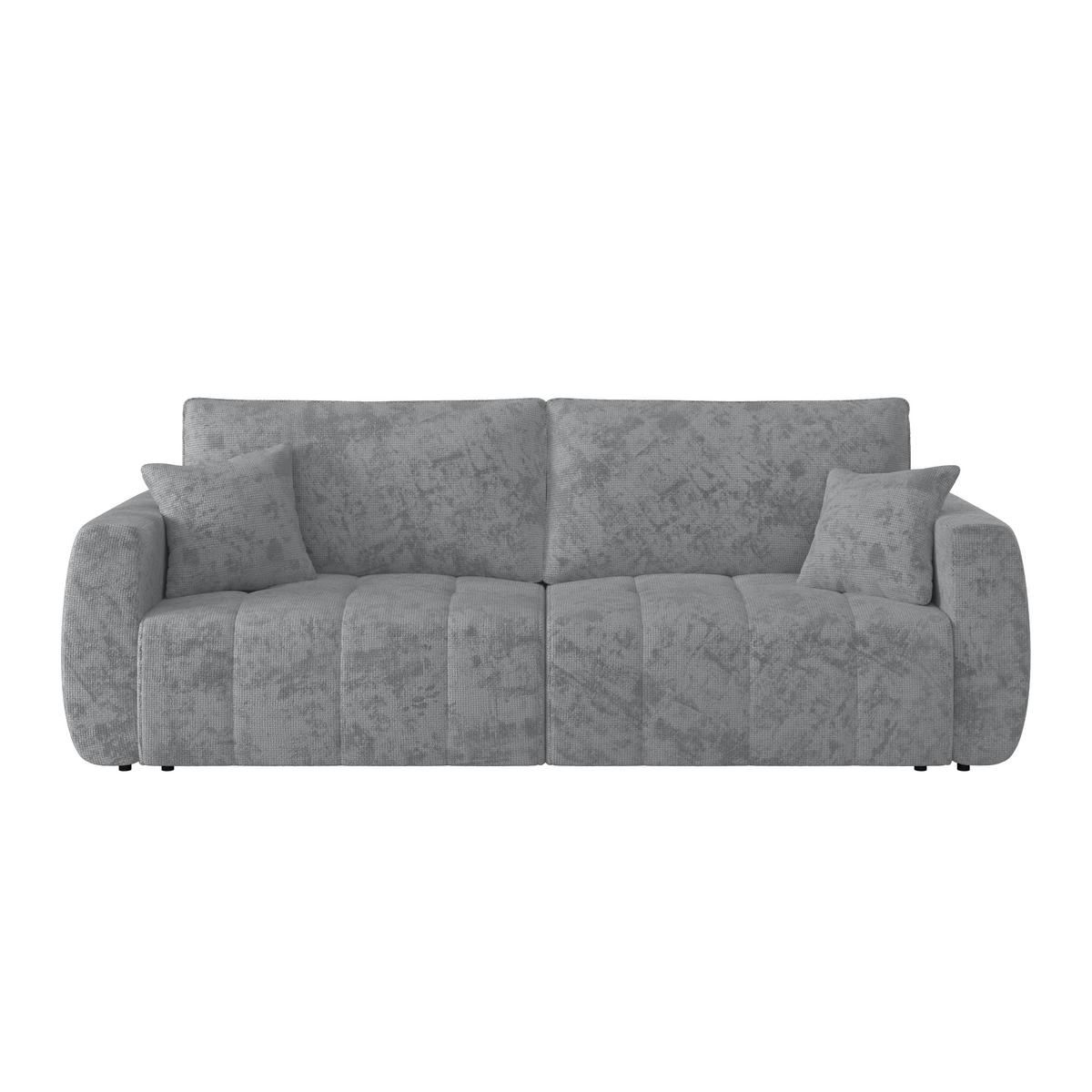 Canapea extensibila BALI - gri, Modern, lemn/textil (245/74-90/104cm) - Luca Bessoni