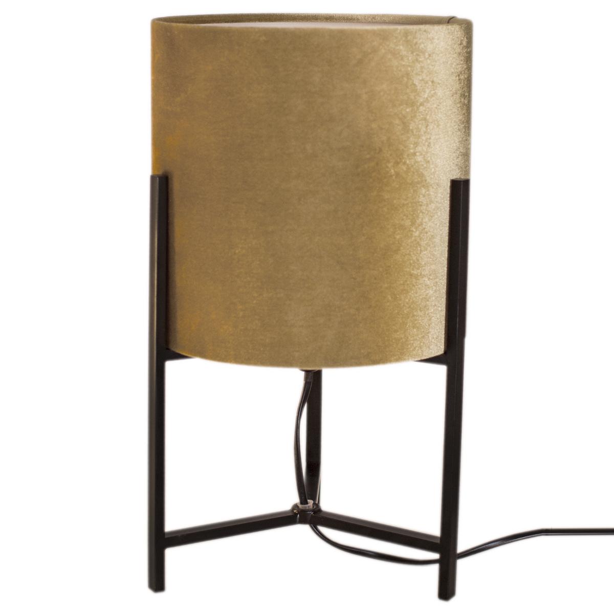 LAMPA STOŁOWA 4002120-6501 HONEY - czarny/kolor złoty, Trend, metal/tkanina (21/38cm) - By Rydéns