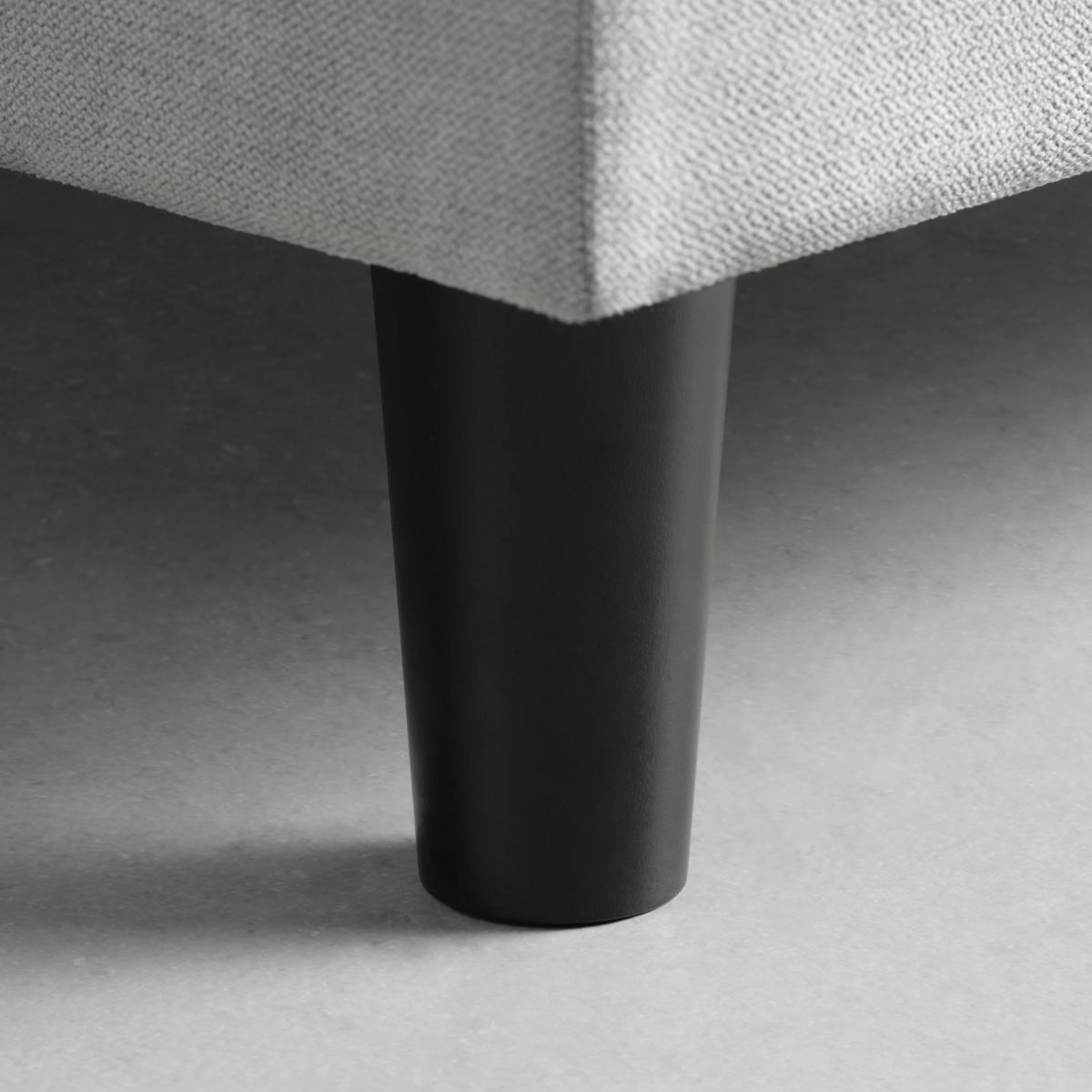 Boxspringbett Miami in Grau ca. 100x200cm - Schwarz/Grau, KONVENTIONELL, Holz/Holzwerkstoff (100/200cm) - Mömax