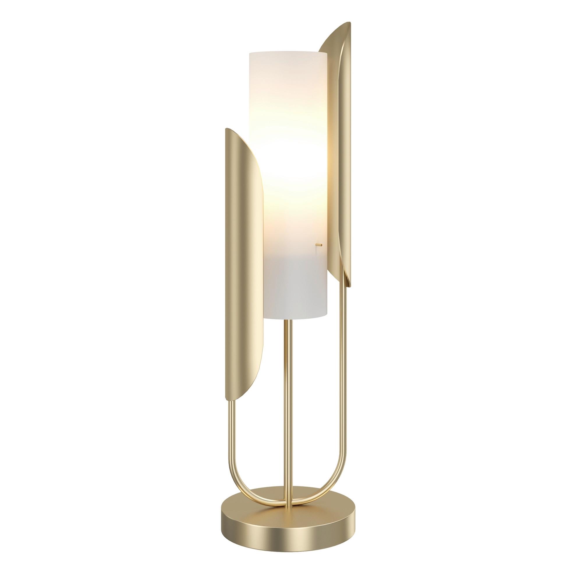 Tischleuchte Cipresso Goldfarben max. 40 Watt - Goldfarben/Weiß, Trend, Glas/Metall (20/75.3cm) - MAYTONI