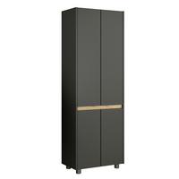 Hochschrank Cosila - Honigeiche/Anthrazit, Trend, Holzwerkstoff/Kunststoff (57/165/33cm) - MID.YOU