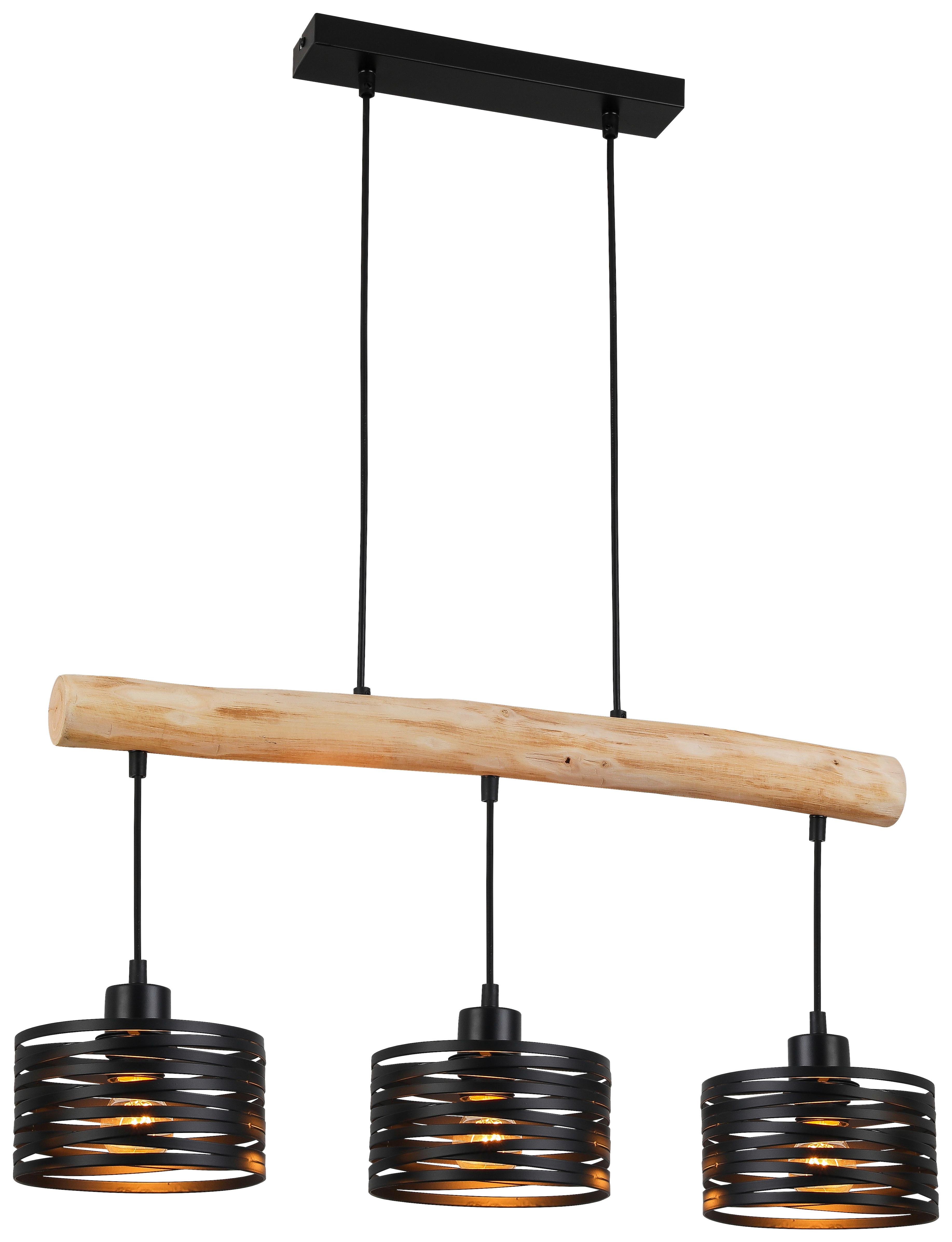 Lampă suspendată Guiseppe - Lifestyle, lemn/metal (70/17/120cm) - Mömax