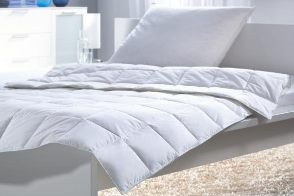 Daunendecke Modern Leicht ca. 140x200cm - Weiß, Textil (135-140/200cm) - Nadana