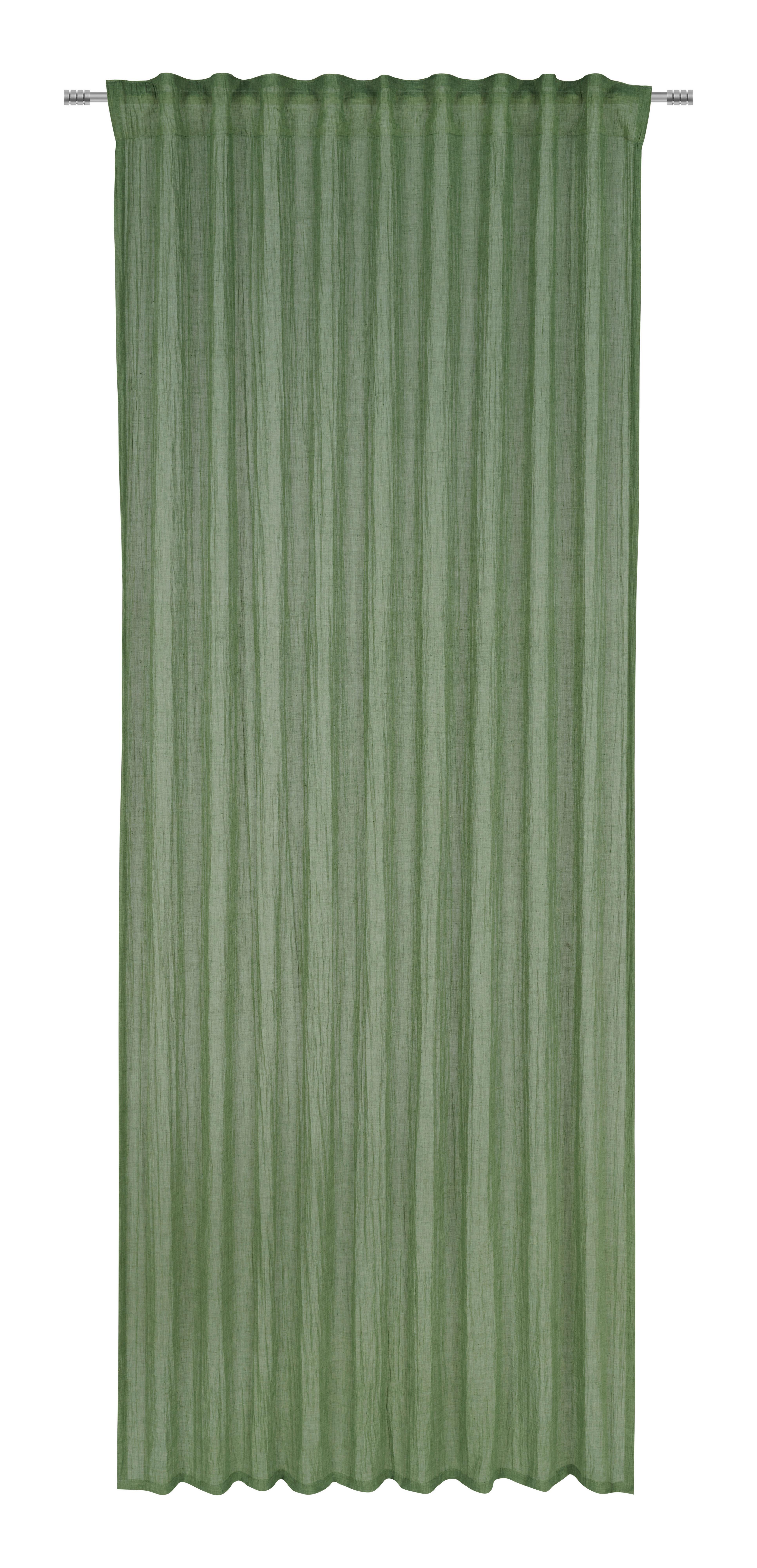 GARDINLÄNGD RAMONA - grön, Modern, textil (135/245cm) - Modern Living