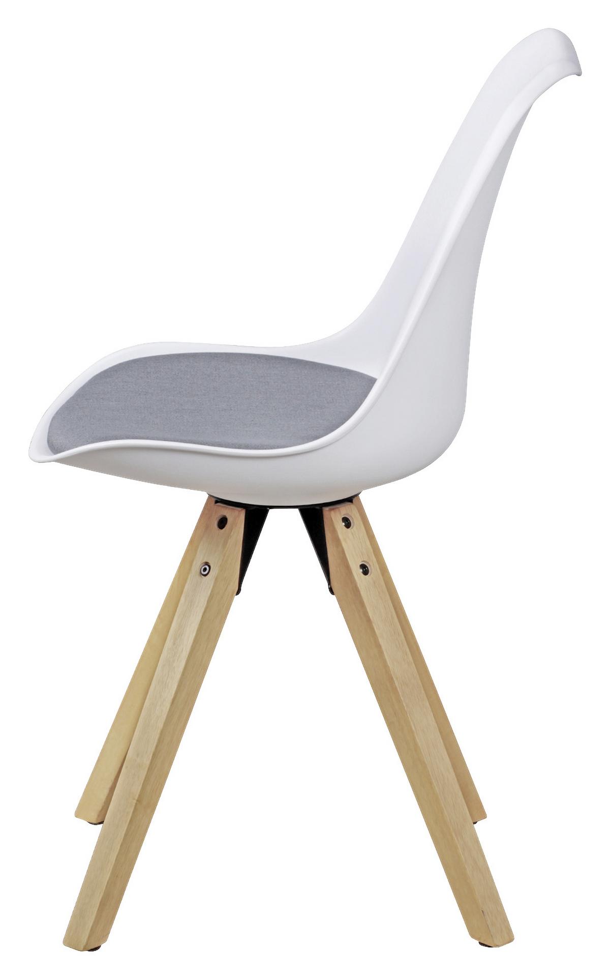 Set Stolov Lima - siva/barve hrasta, Design, umetna masa/tekstil (48/89/48cm) - MID.YOU