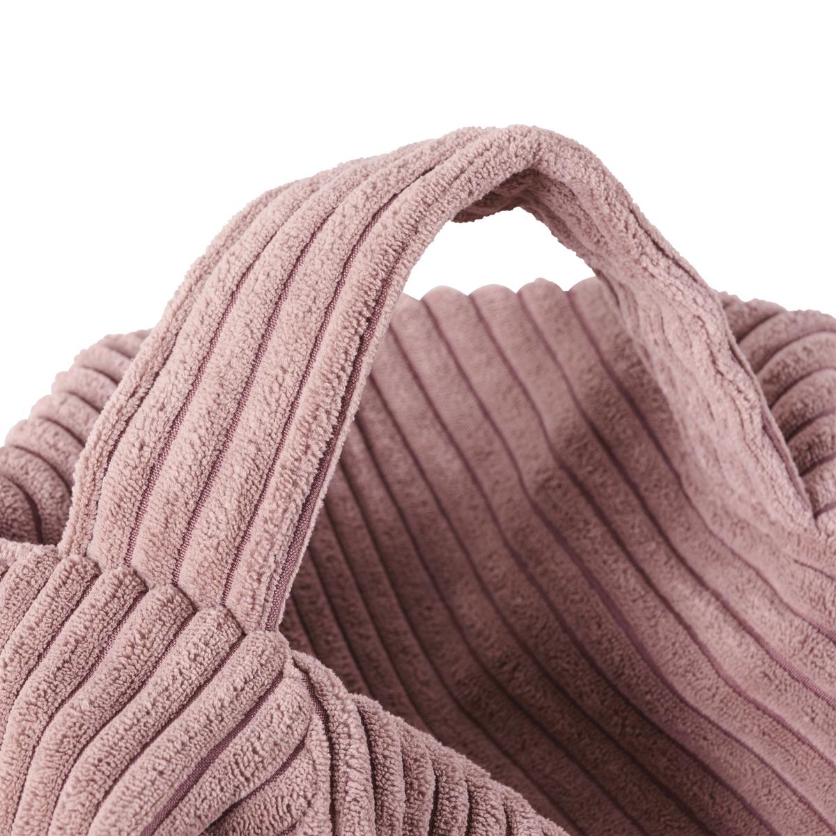 Sitzsack Cord mit Zip ca. 80x85x80 cm Rosa - Rosa, Trend, Textil (80/85/80cm) - Livetastic