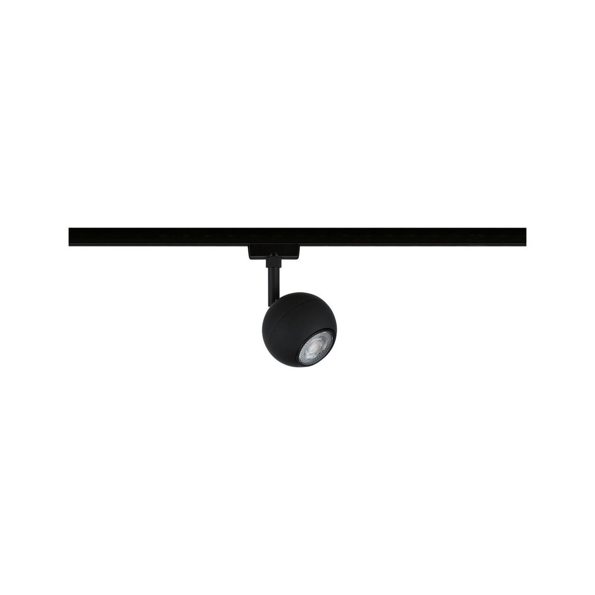 Schienensystem-Strahler Urail Tup Schwarz max. 10 Watt - Schwarz, Design, Metall (8,0/15,9cm) - Paulmann