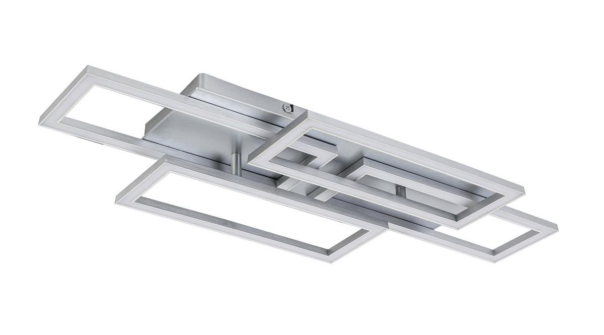 LED Mennyezeti Lámpa Mega - nikkelszínű/ezüstszínű, Modern, műanyag/fém (72/28,4/8cm) - Mömax