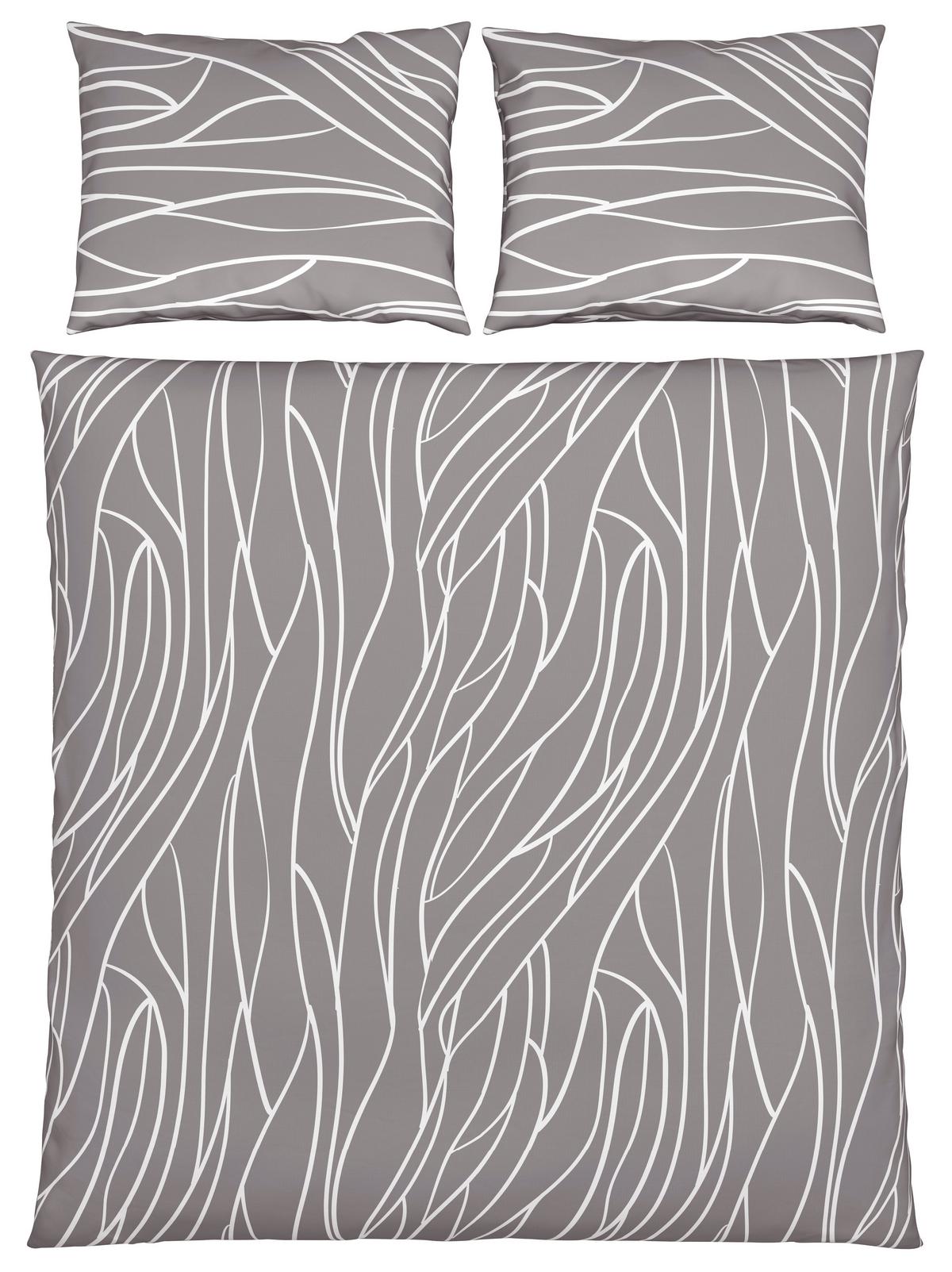 Lenjerie de pat Juliane XXL - gri, Konventionell, textil (200/220cm) - Mömax