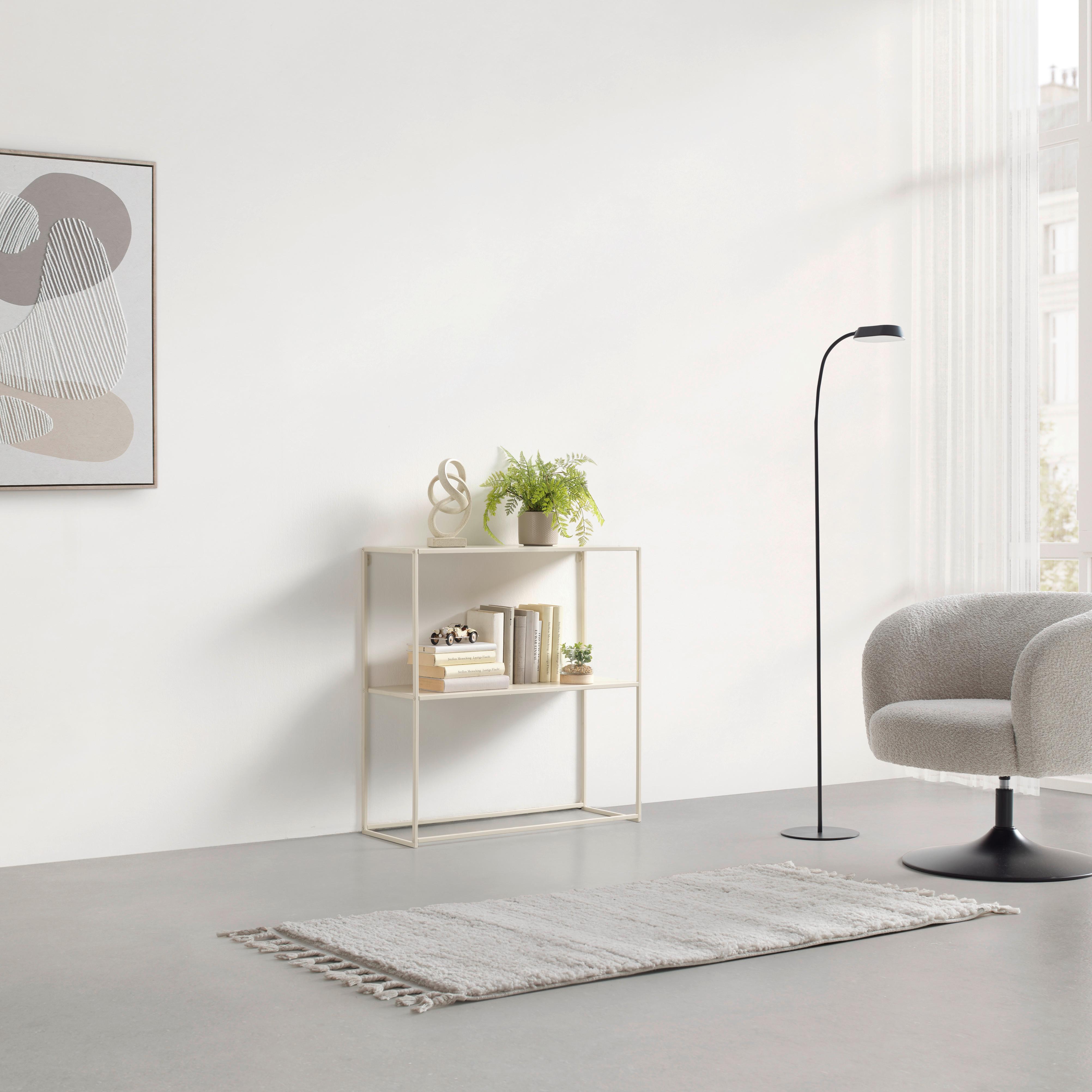 HYLLA CHLOE - sandfärgad, Modern, metall (80/80/27cm) - Mömax