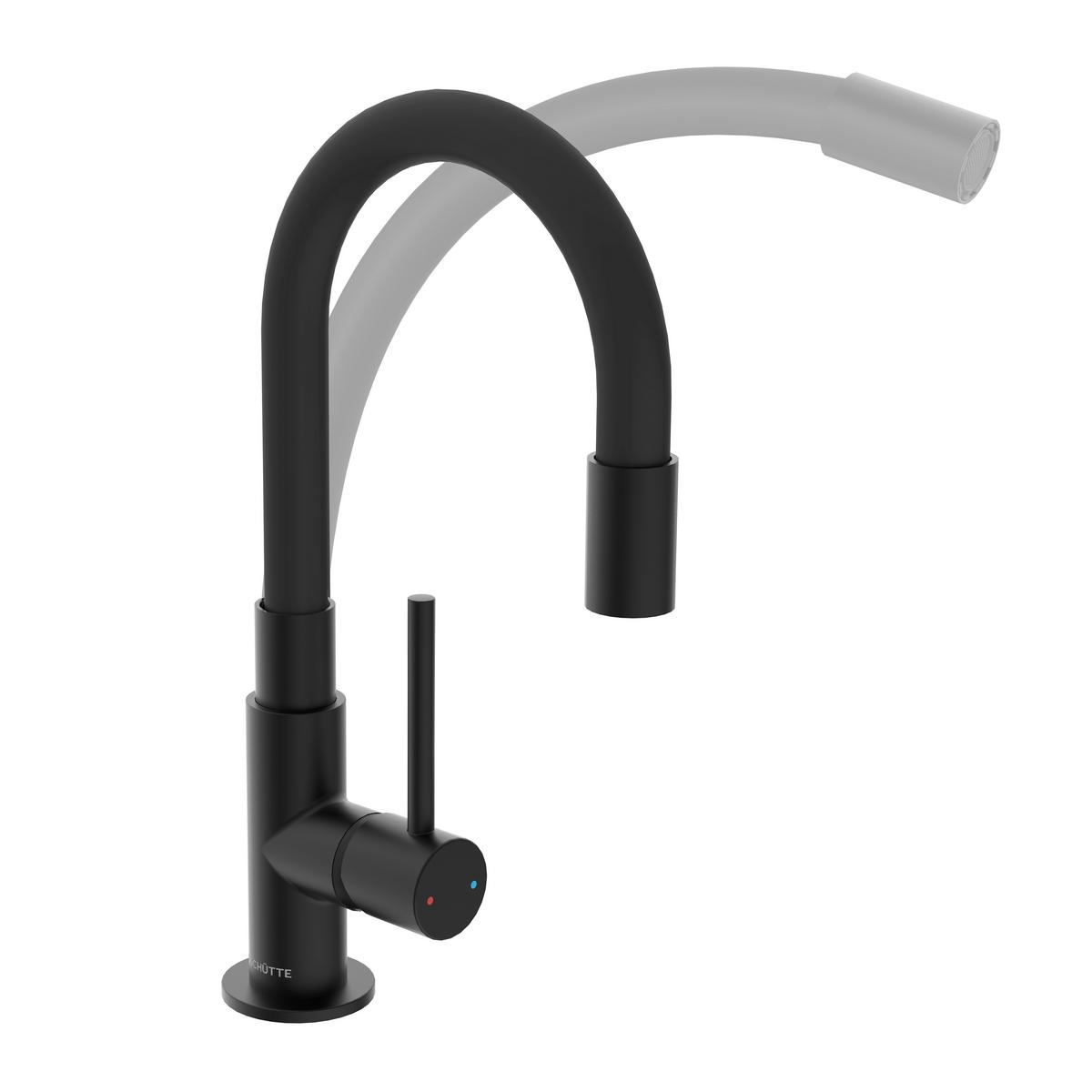 Konyhai Csaptelep Glasgow - fekete, fém (25/20/5cm) - Mömax