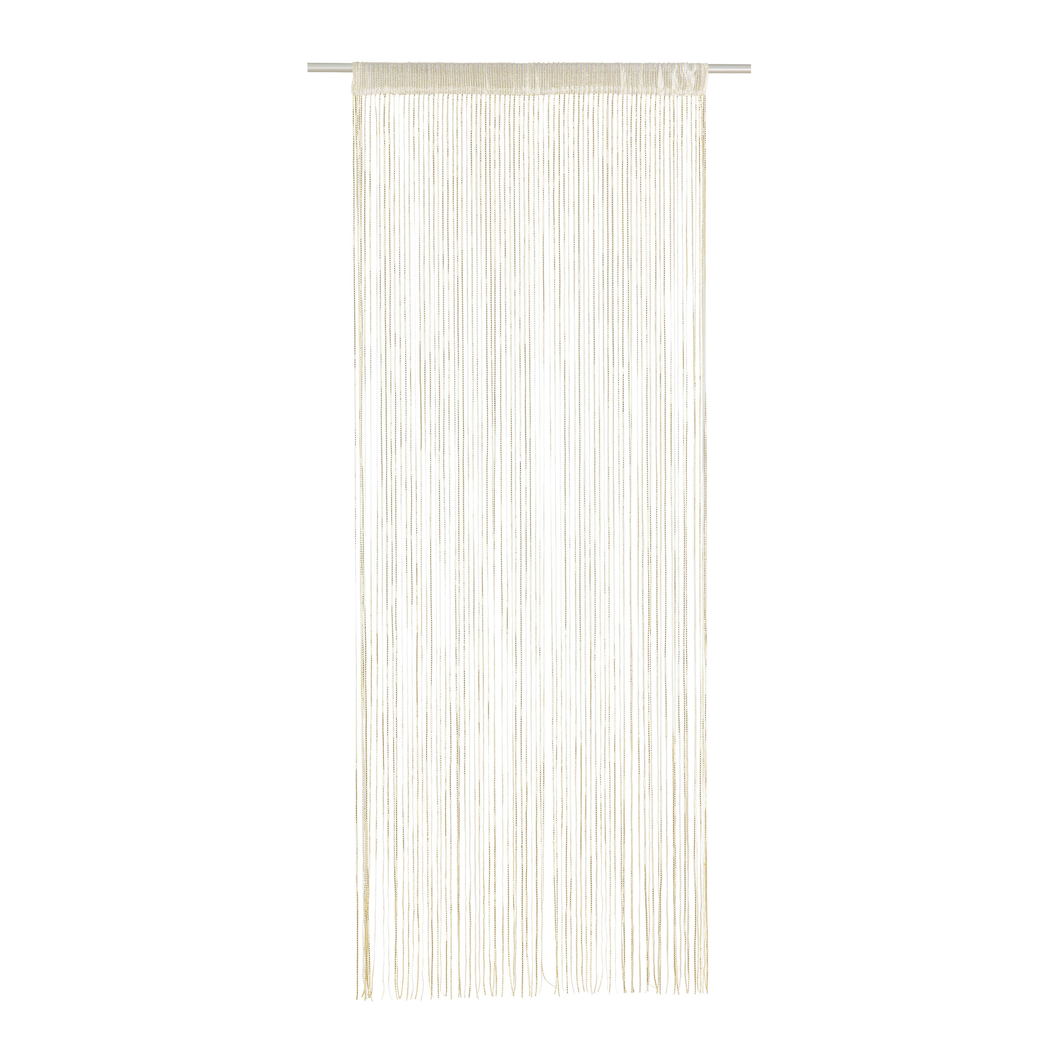 Fadenvorhang Lurex Goldfarebn ca. 90x245cm - Goldfarben, Textil (90/245cm) - Mömax