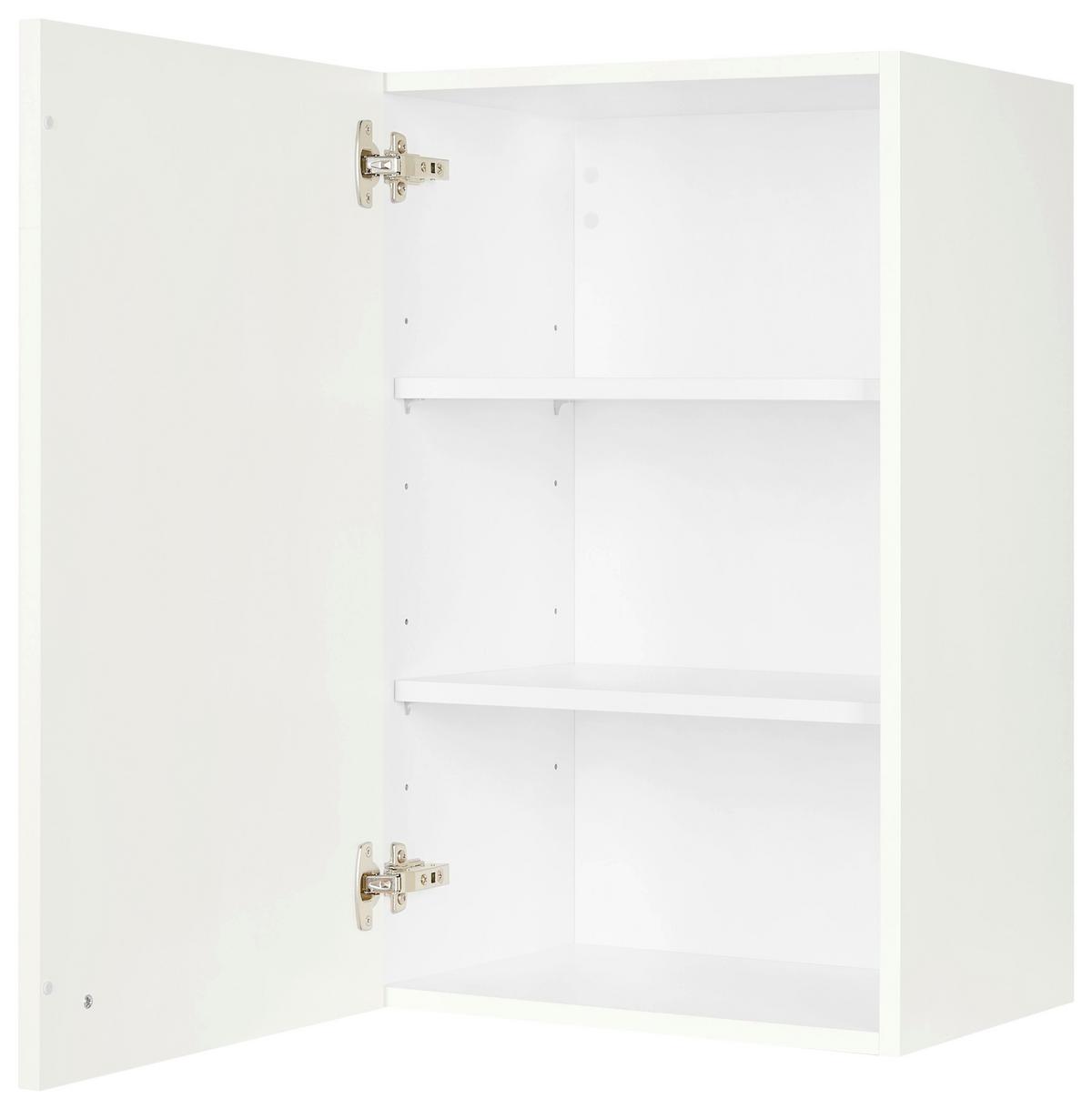 Küchenoberschrank Cascada Weiß - Schwarz/Weiß, MODERN, Holzwerkstoff/Metall (45/72/35cm) - Nobilia