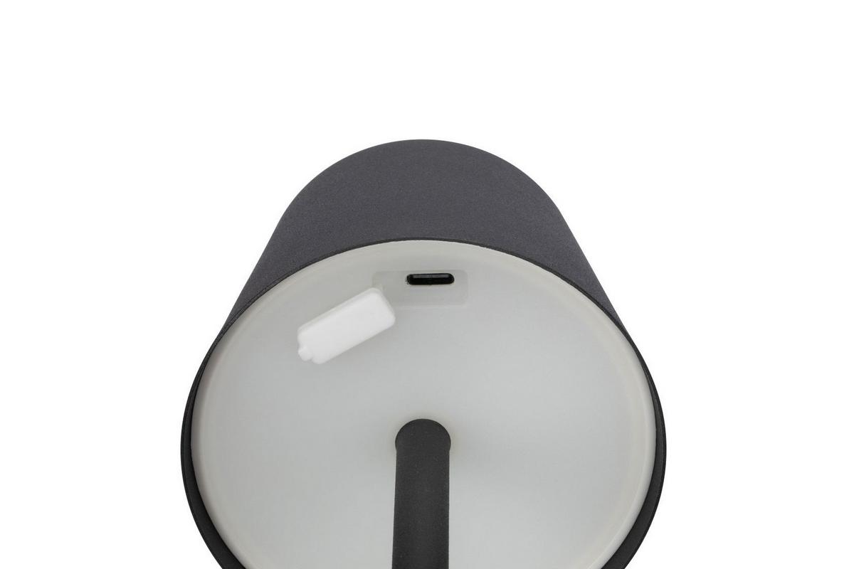 LAMPA STOŁOWA Z AKUMULATOREM JUBIDUBILÄUM - czarny, Basics, tworzywo sztuczne/metal (8,6/20,3cm) - Novel