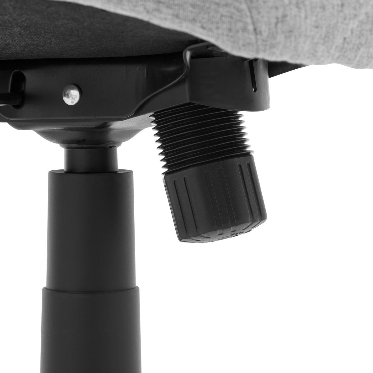 KRZESŁO OBROTOWE MIA - jasnoszary/czarny, Modern, tworzywo sztuczne/metal (51/90-98/51cm) - Carryhome