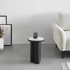 SIDOBORD LYON -TREND- - vit/svart, Modern, metall/sten (31/44cm) - Premium Living