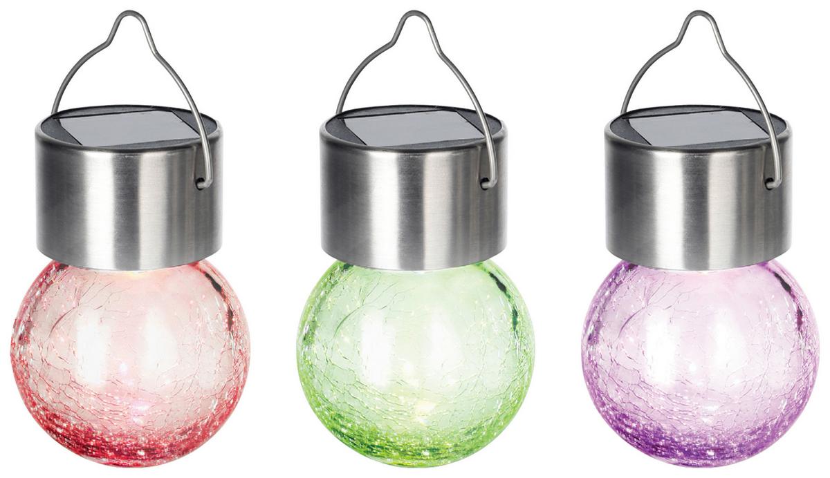 Solarleuchte Wimi Klarglas max. 0,06 Watt - Transparent, KONVENTIONELL, Glas/Kunststoff (6/8cm) - Mömax