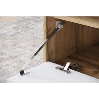 Couchtisch Narobi-II ca. 90x45x55 cm Eiche/Weiß - Eiche Wotan/Weiß, Trend, Holzwerkstoff/Kunststoff (90/45/55cm) - Livetastic