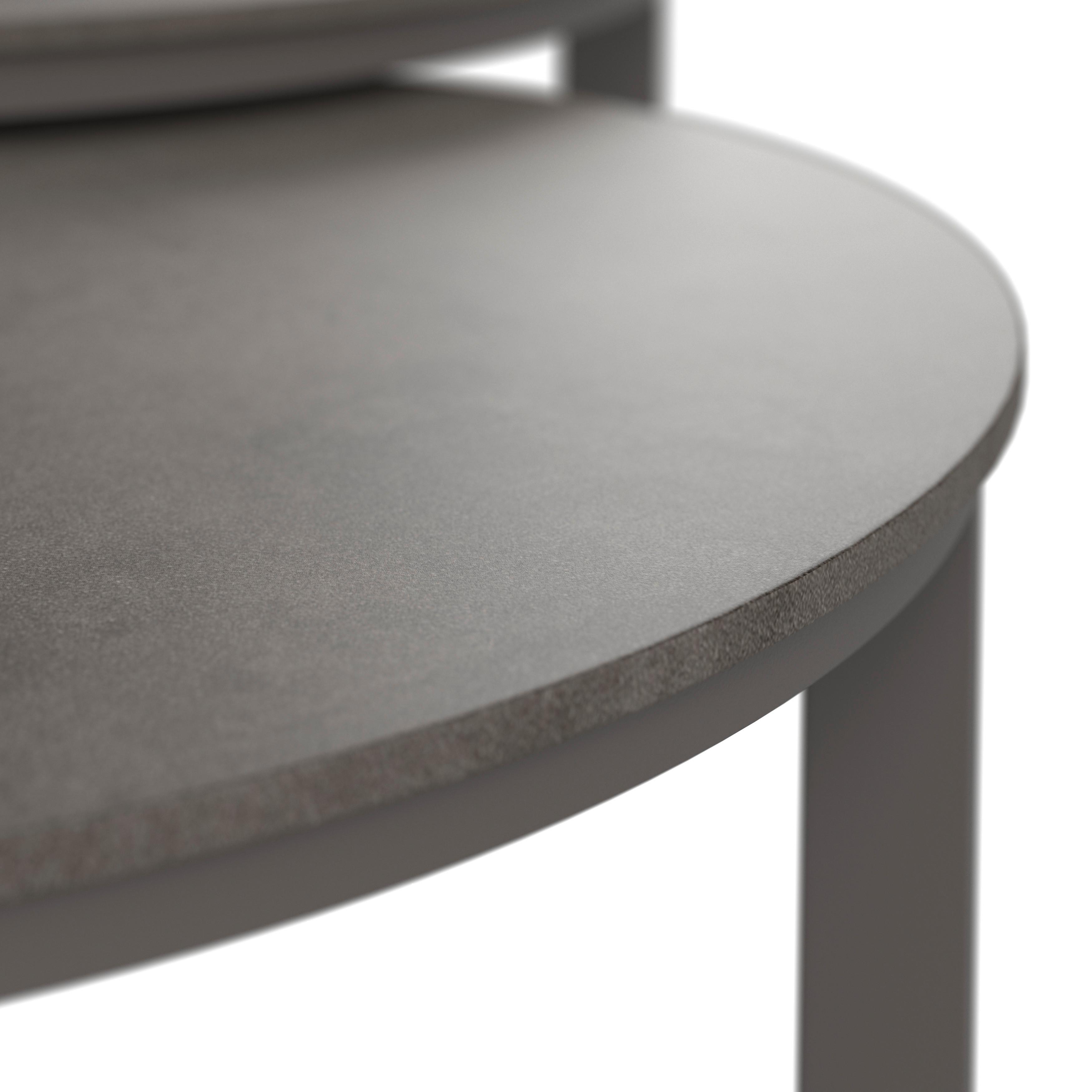 LOUNGEGRUPP MALOU - mörkgrå/antracit, Modern, metall/textil (218/68/76,5cm) - Bessagi Garden