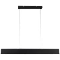 Led Függőlámpa Saki - fekete, Modern, műanyag/fém (90cm) - Premium Living