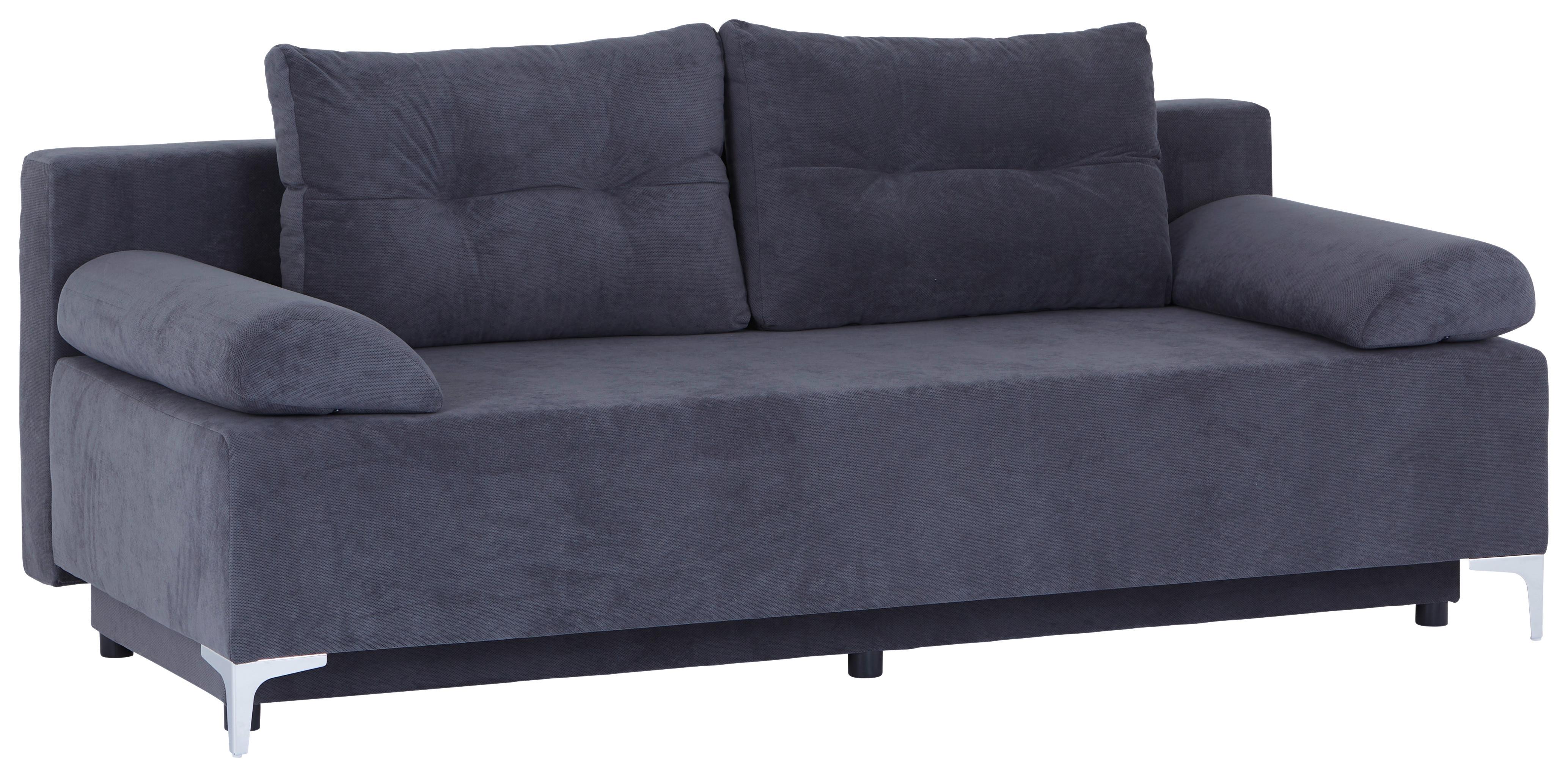 Trosjed Na Razvlačenje Paris - siva/srebrne boje, Moderno, tekstil/metal (200/98/90cm)