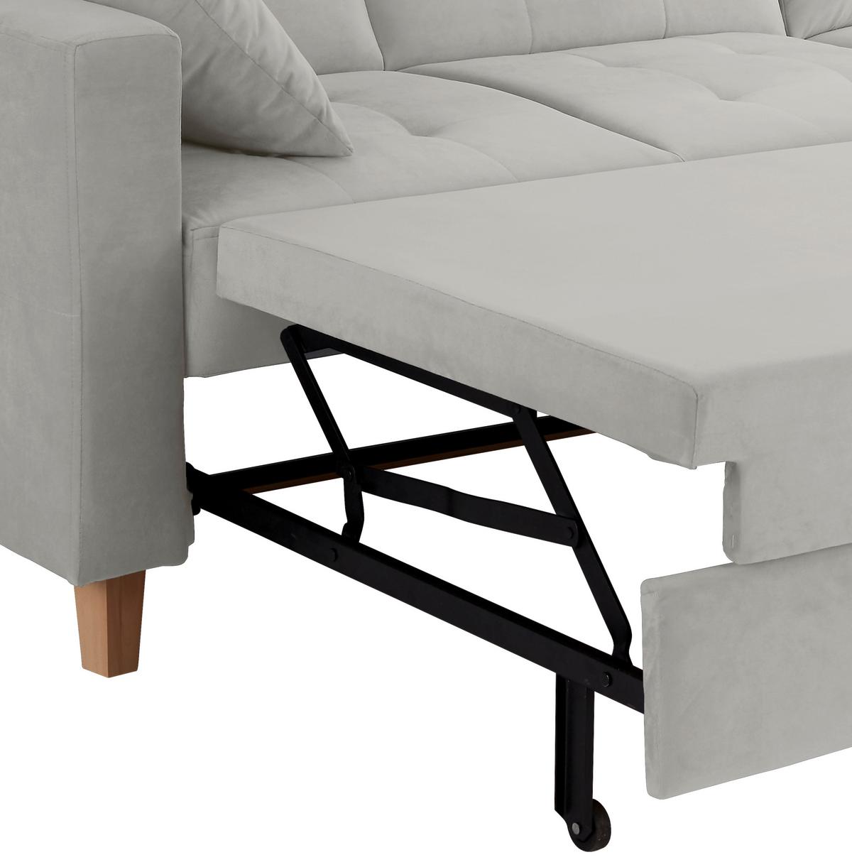 Colțar BERGEN - gri deschis, Design, textil (231/160cm) - Luca Bessoni