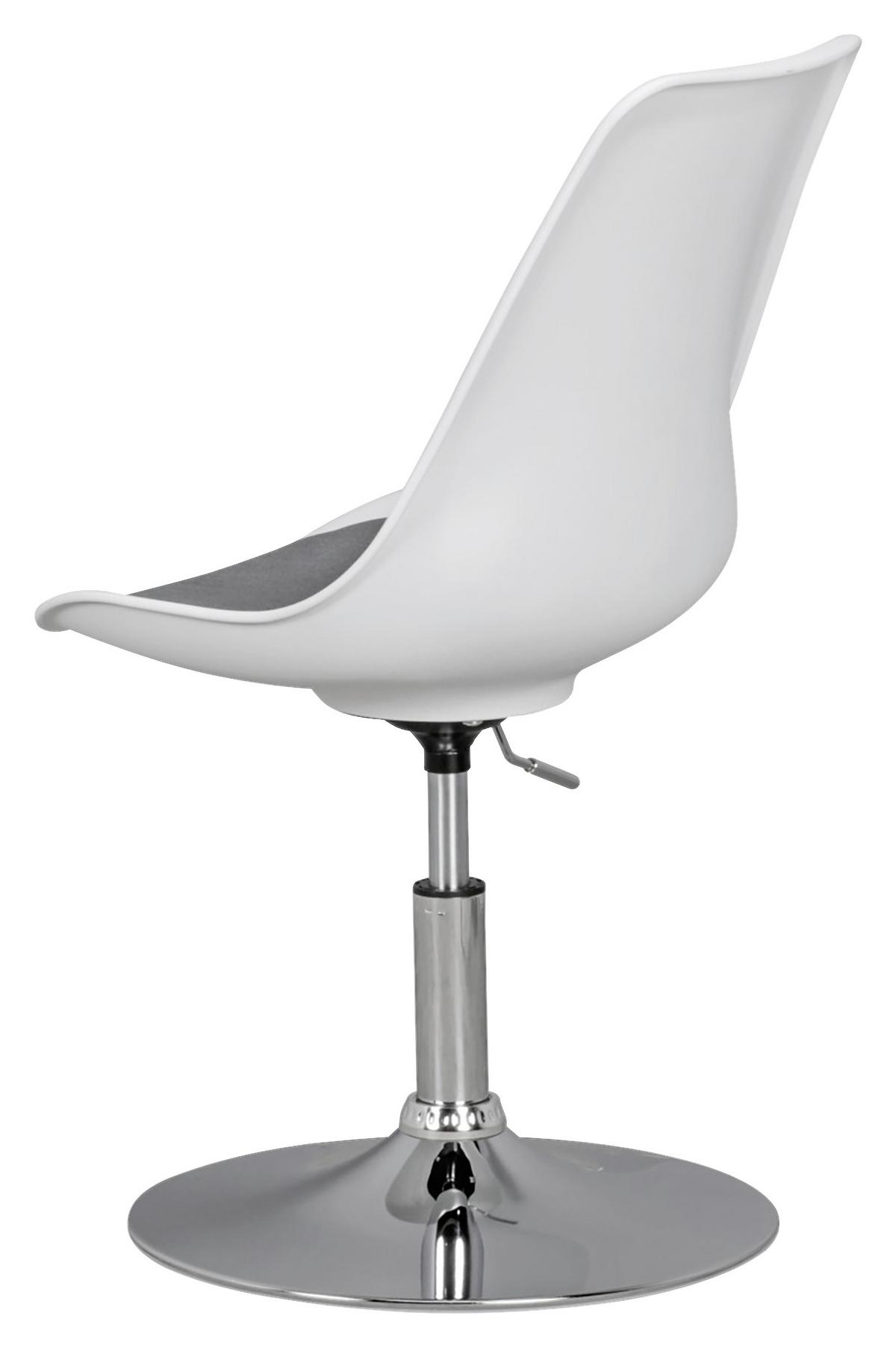 Mladinski Vrtljivi Stol Korsika - barve kroma/siva, Moderno, kovina/tekstil (46/88/46cm) - MID.YOU