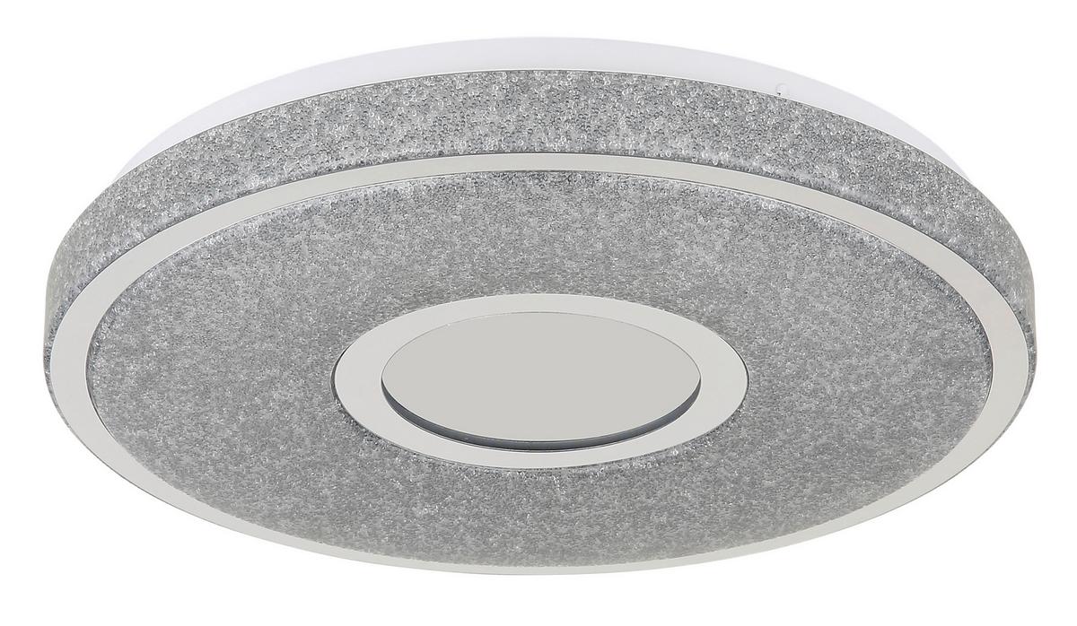 Led Stropna Svjetiljka Astania - bijela/siva, Basics, metal/plastika (38/6,5cm) - Globo