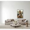 CANVASTAVLA DENISE SMALL - multicolor/wengefärgad, Modern, trämaterial/textil (60/90cm) - Premium Living