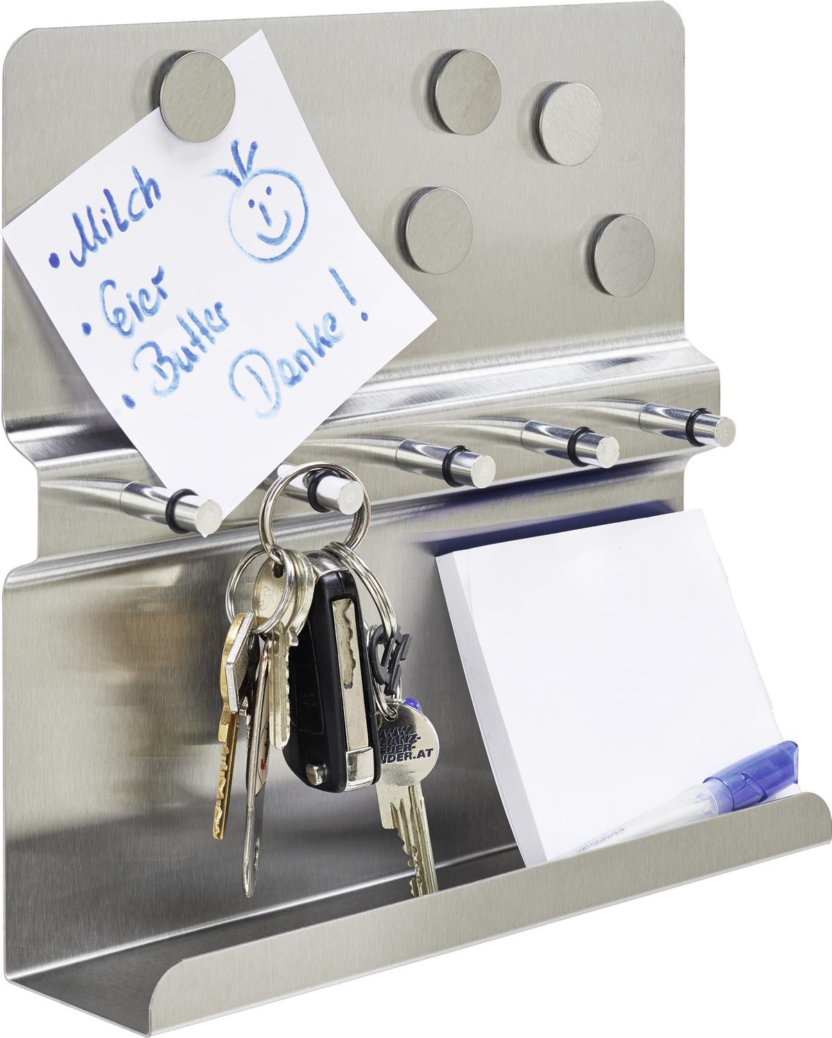 Panou chei Key - culoare inox, metal (25/6/25cm) - Modern Living