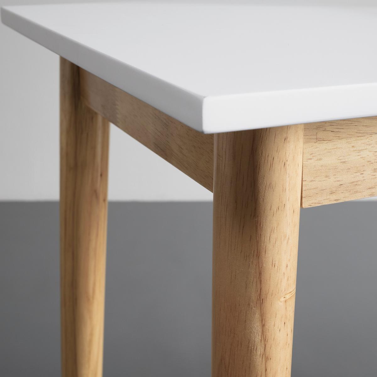 BIURKO MELANIE - kolor naturalny/biały, Modern, drewno (106/48/77cm) - Bessagi Home