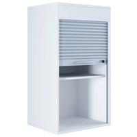 Pisarniška Omara Aktos L, Bela - siva/bela, Moderno, umetna masa/leseni material (50/93/40cm) - MID.YOU