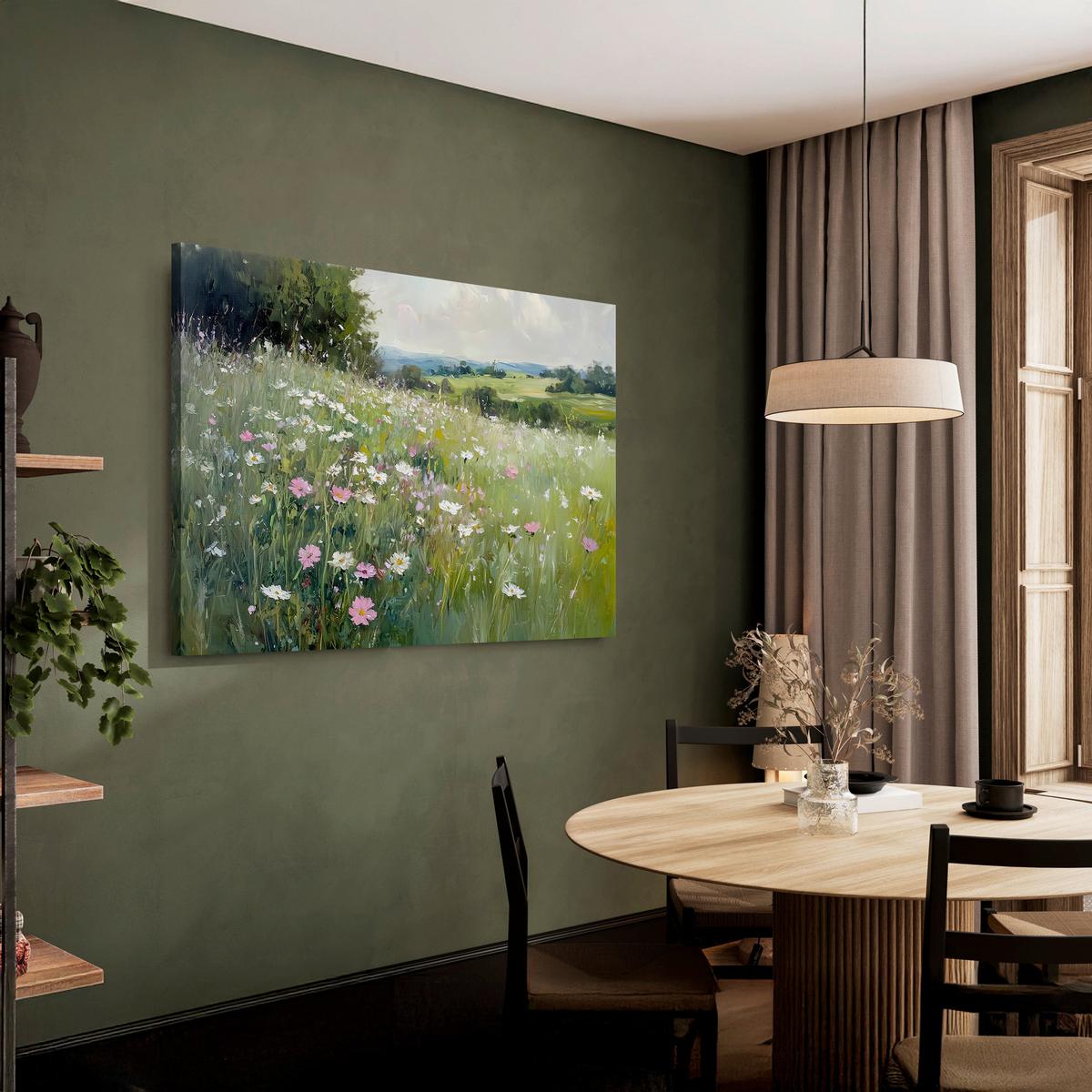 Leinwandbild CA Multicolor - Multicolor, Basics, Holz/Textil (85/113cm)