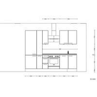 Küchenleerblock Riva High o. Geräte Grau - Schieferfarben/Edelstahlfarben, MODERN, Holzwerkstoff/Metall (270cm) - Nobilia