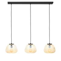 Hängeleuchte Kaizen Bernsteinfarben max. 40 Watt - Bernsteinfarben, Basics, Glas/Metall (95/25/150cm) - Brilliant