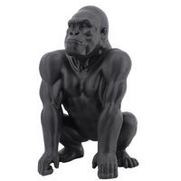ZWIERZĘ DEKORACYJNE GORILLA - czarny, Lifestyle, tworzywo sztuczne (29,5/45/28cm) - Ambia Home