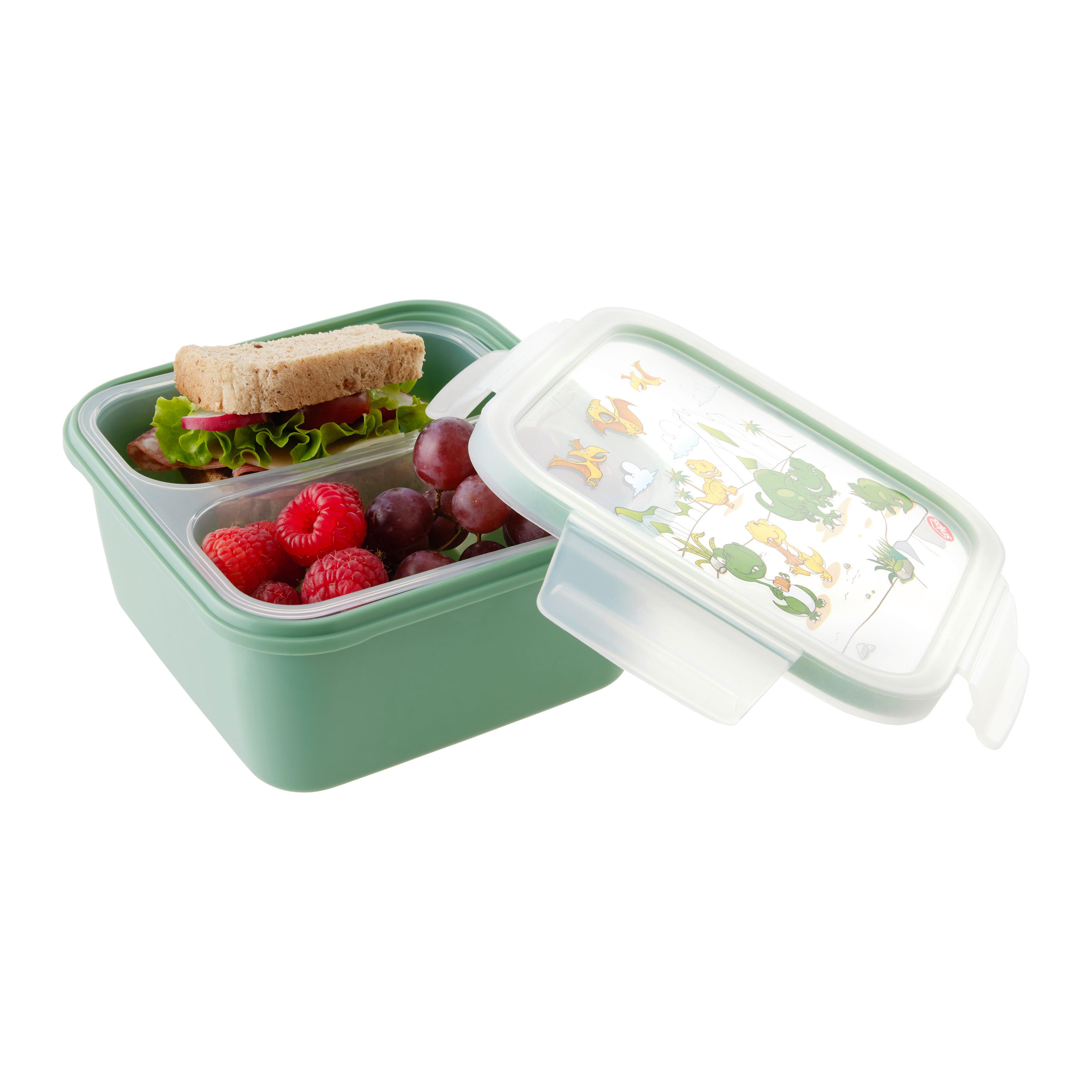 LUNCHBOX KIDS - ljusgrön, Klassisk, plast (15/15/7,5cm) - Mömax