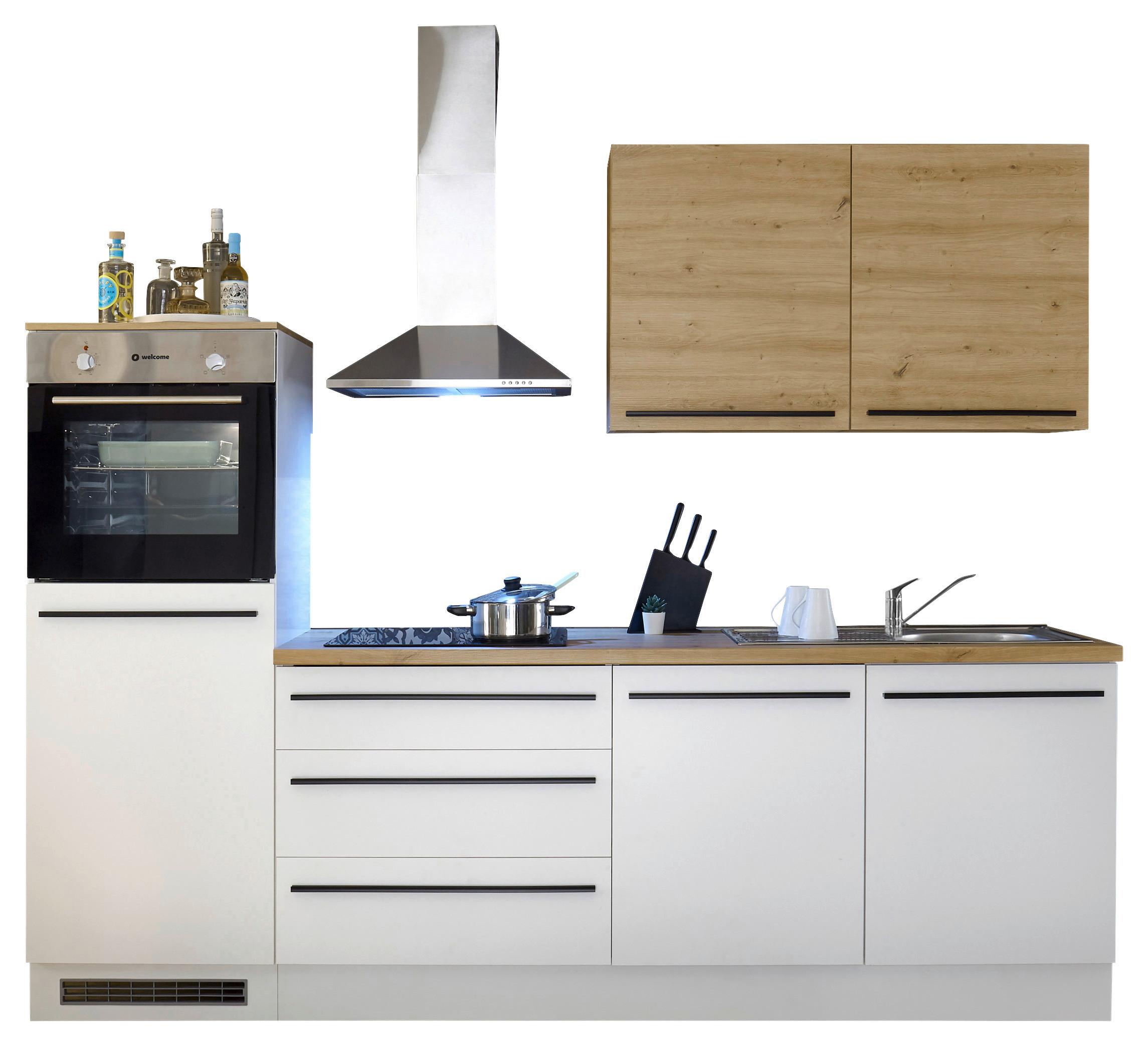 Blok Kuhinja Noah - bijela/hrast Artisan, Moderno, plastika (260/220/60cm) - Mömax