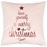 Díszpárna Merry Christmas - Rózsaszín, Textil (40/40cm) - Mömax modern living