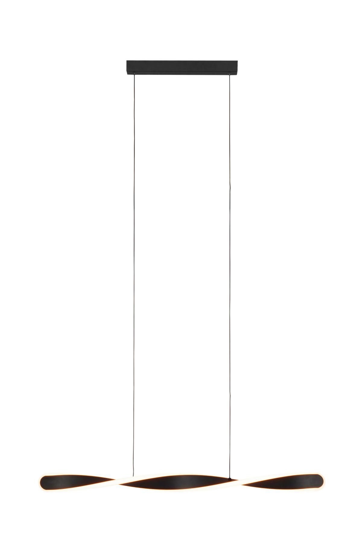 LAMPA WISZĄCA LED HENDERSON *SBN* - czarny, Design, tworzywo sztuczne/metal (89/6/150cm) - Novel