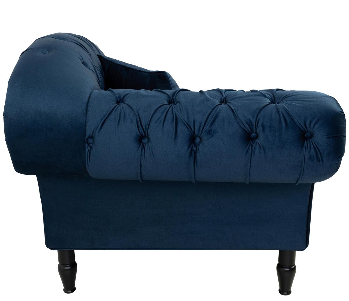 Damski Ležaj Cupido - tamno plava/crna, Design, tekstil/drvo (216/91/103cm) - Mömax