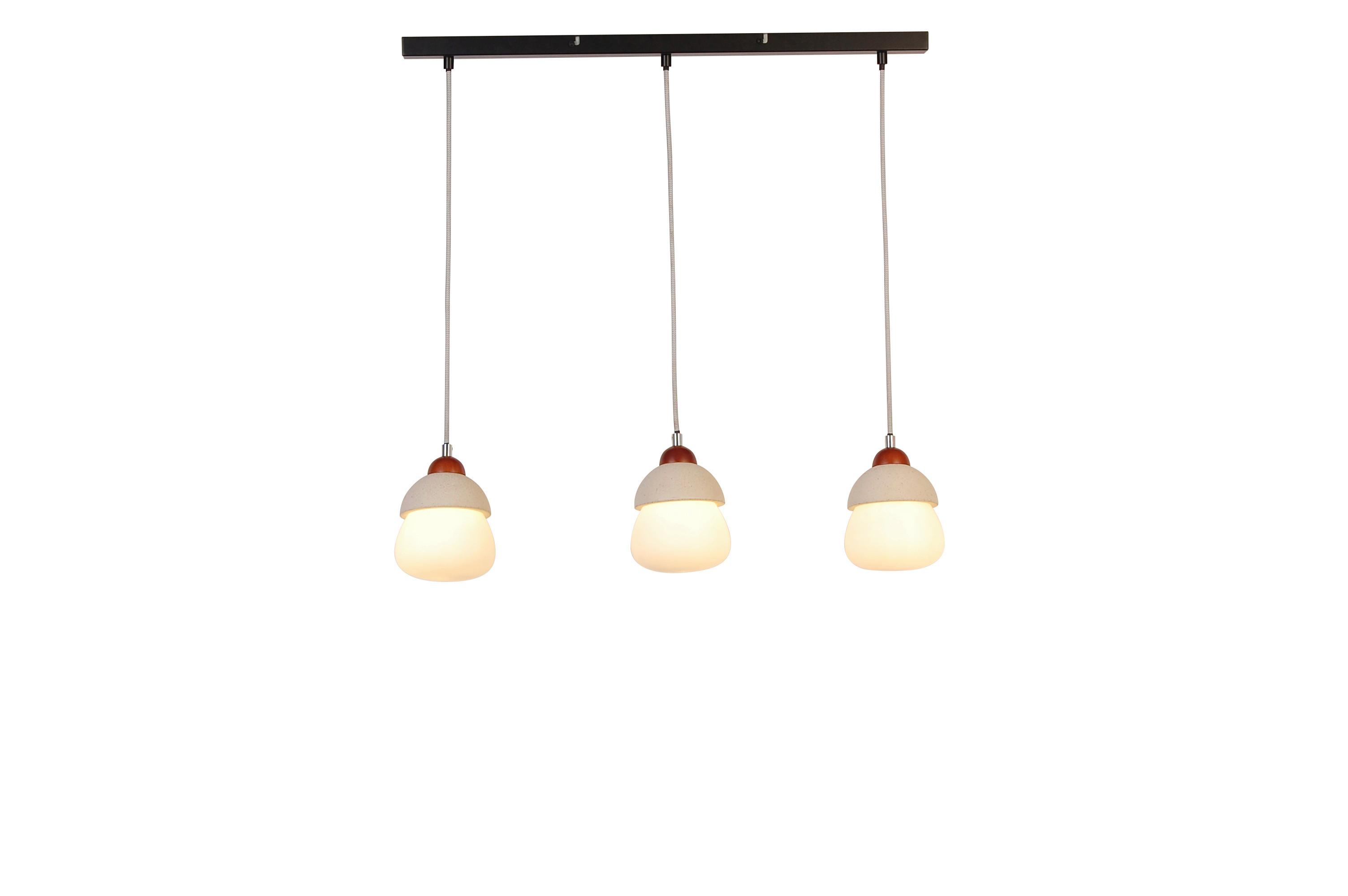 Hängeleuchte Opal max. 18 Watt - Opal, Trend, Glas/Stein (80/13/130cm) - Novel